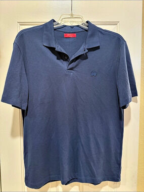 Bench Men's Polo Shirt in Blue Size Large Like New